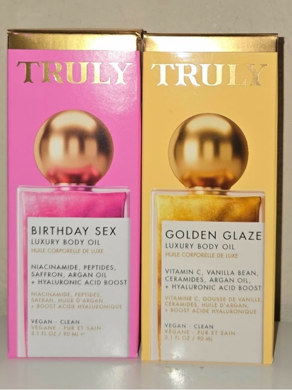 Truly Birthday Sex & Golden Glaze Luxury Body Oils 3.1fl. oz.